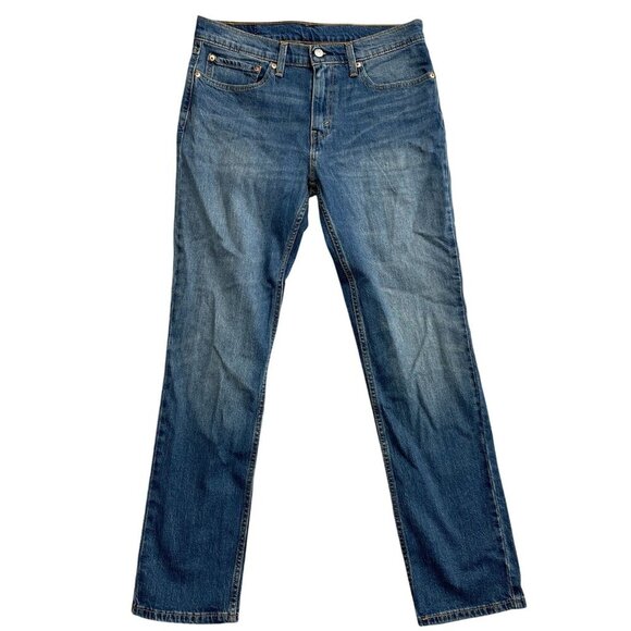 Levis 511 Men's W34 L32 Blue Denim Jeans Slim Straight - Picture 2 of 8